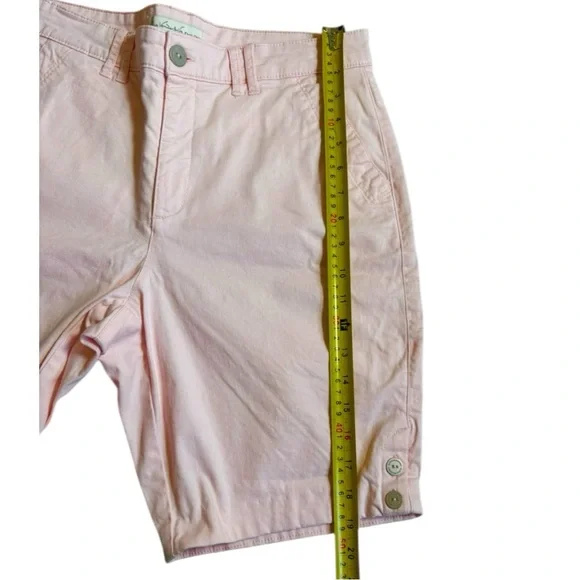 Gloria Vanderbilt Women’s Shorts Size 10 Light Pink Casual Summer Bermuda Short - Picture 6 of 10